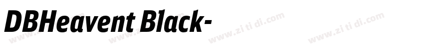 DBHeavent Black字体转换